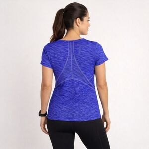 GapFit Cobalt Blue Athletic Performance Gymwear Workout Top Size L Fitness Style